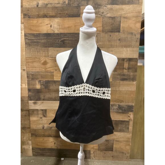 Trina Turk Black Floral Cropped Jacket with Matching Pants and Top –S6 - Picture 7 of 10